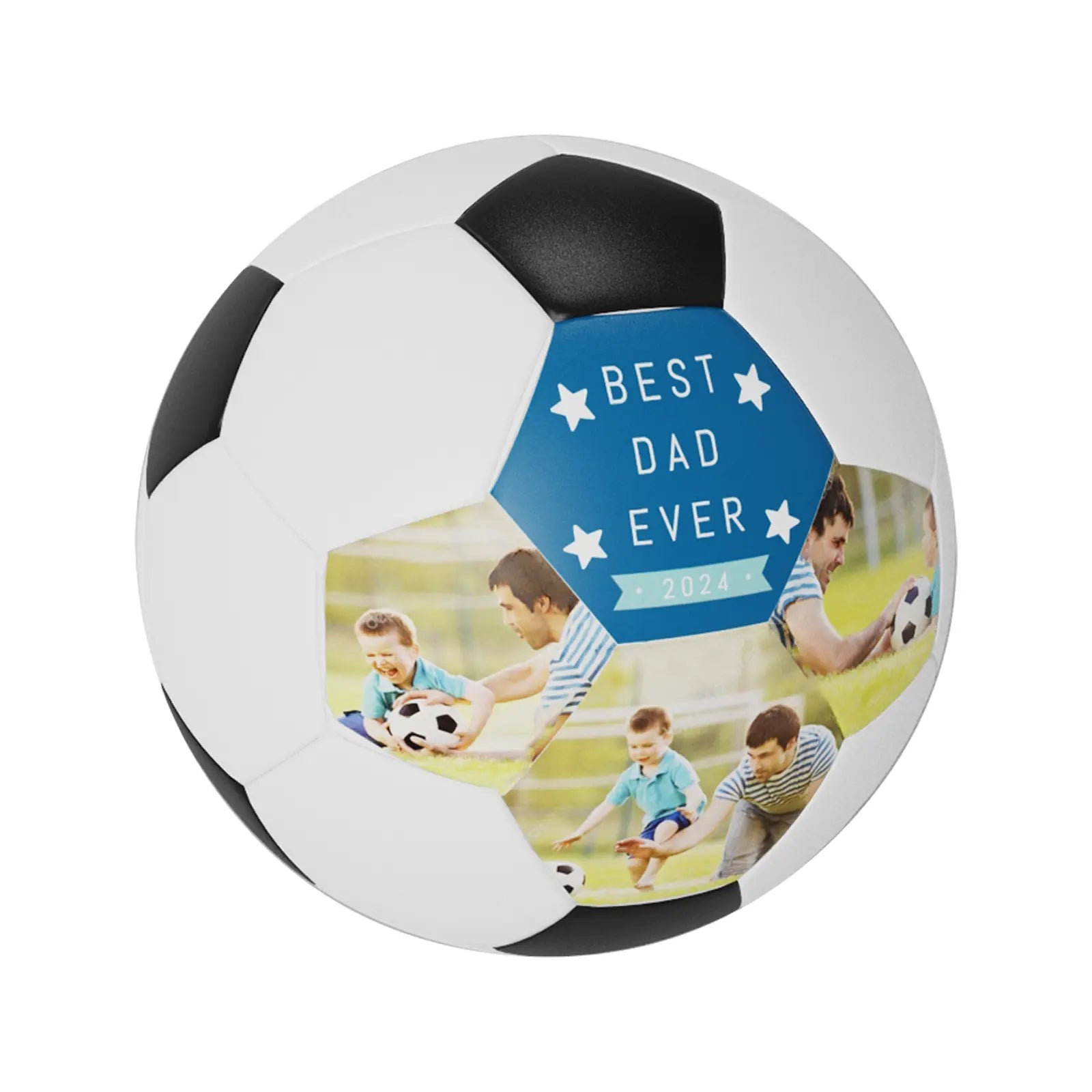 Best Dad Ever Custom Photo Soccer Ball - Family Watchs
