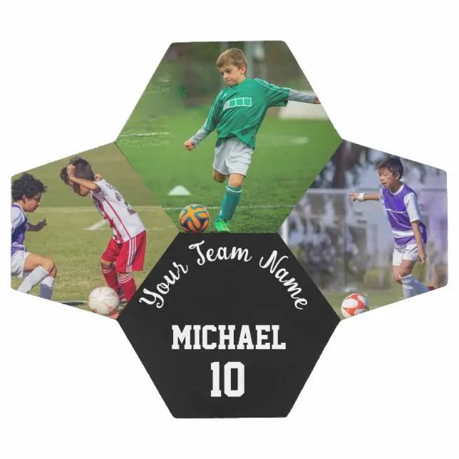 Create Your Own Team Player Photo Name Number Soccer Ball - Family Watchs