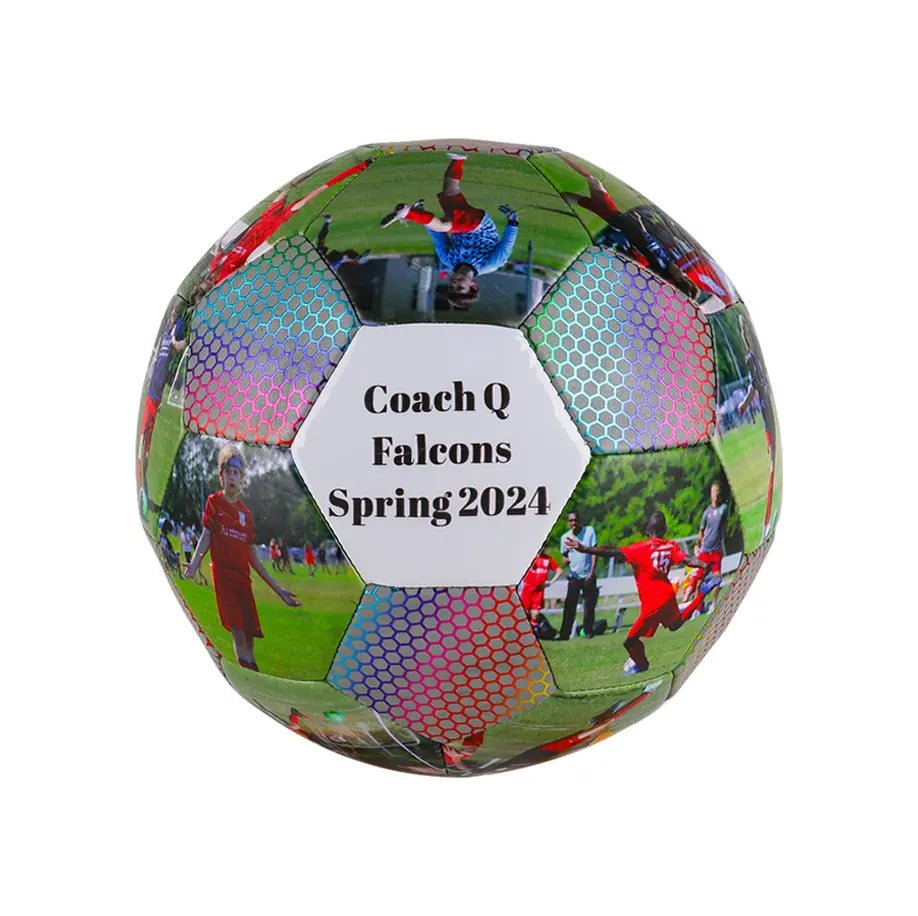 Custom Holographic Reflective Gift Soccer Ball - Family Watchs