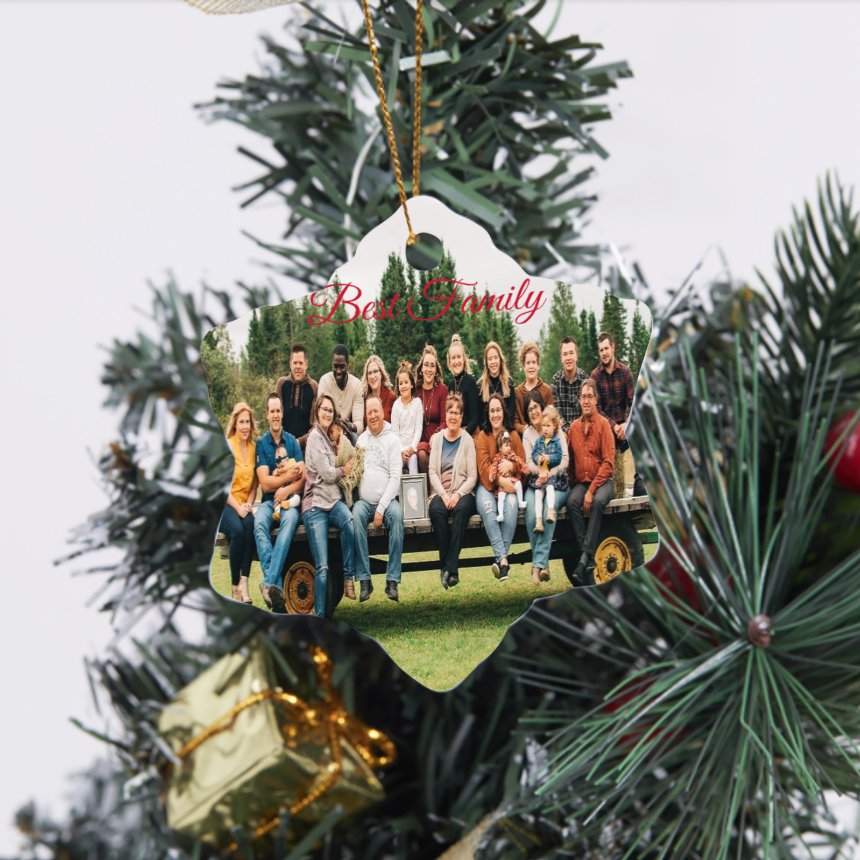 Custom Photo Ornament, Personalized Christmas Ornament - Family Watchs