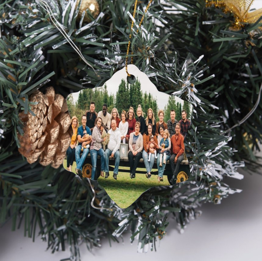 Custom Photo Ornament, Personalized Christmas Ornament - Family Watchs