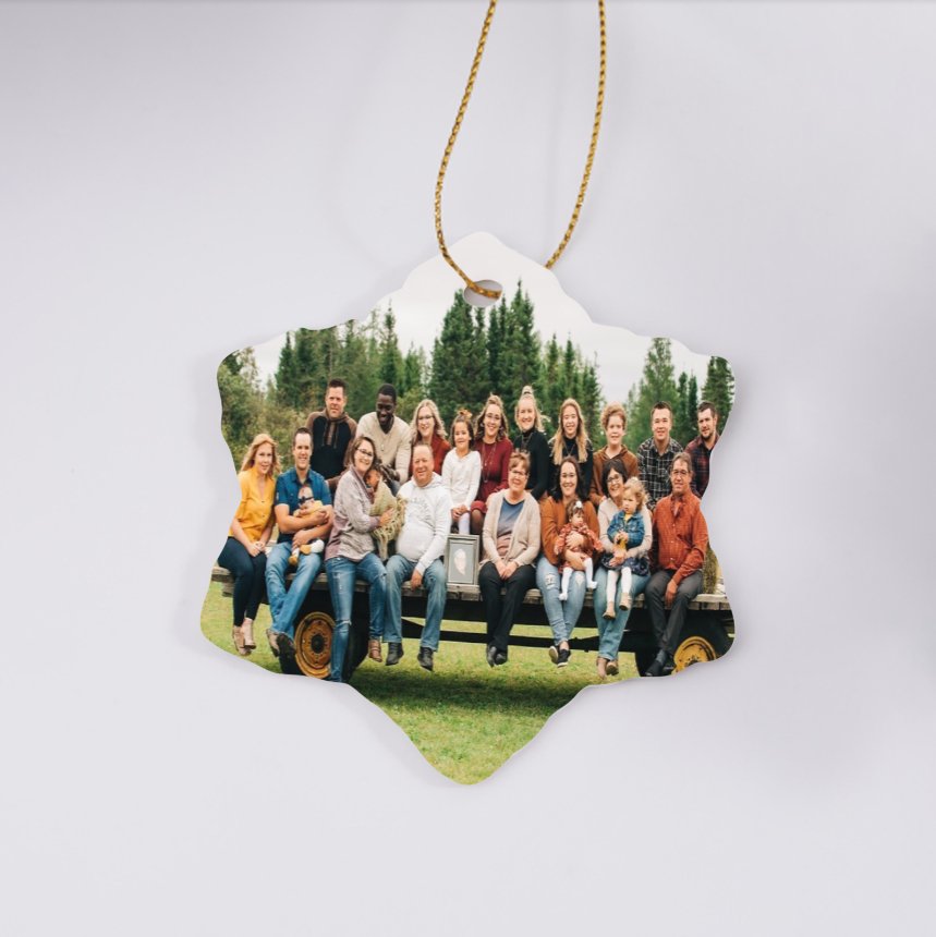 Custom Photo Ornament, Personalized Christmas Ornament - Family Watchs