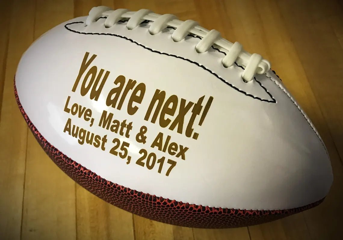 Familywatchs Gift ，Valentines Gift, Groomsman Gift, Ring Bearer Gift, Personalized Football, Best Man Gift, Gifts for Men, Personalized Gift, Sports Gift, - Family Watchs