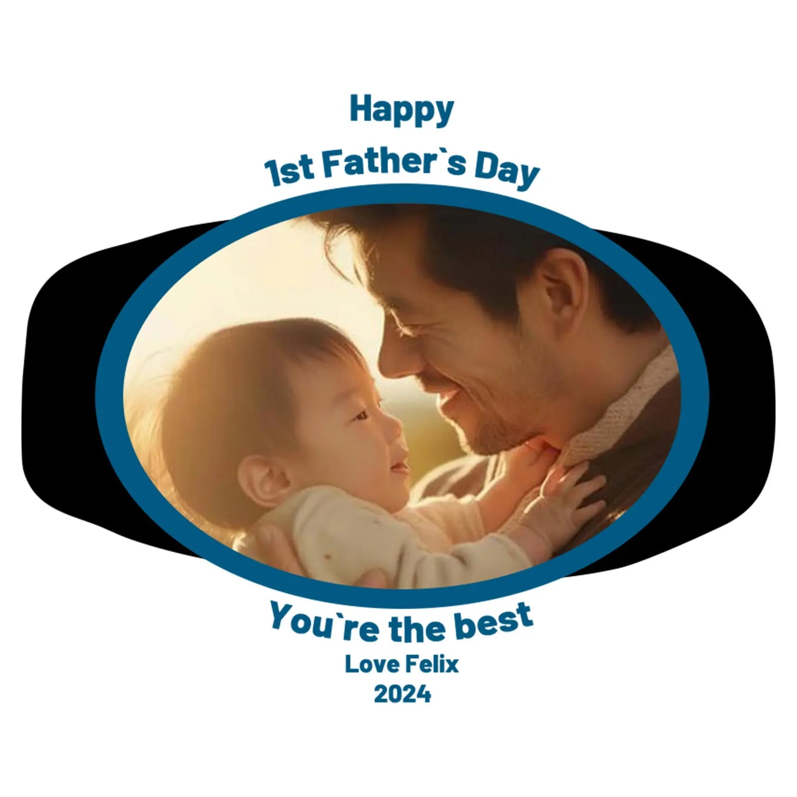 Father's Day Photo Personalized Soccer Ball - Family Watchs