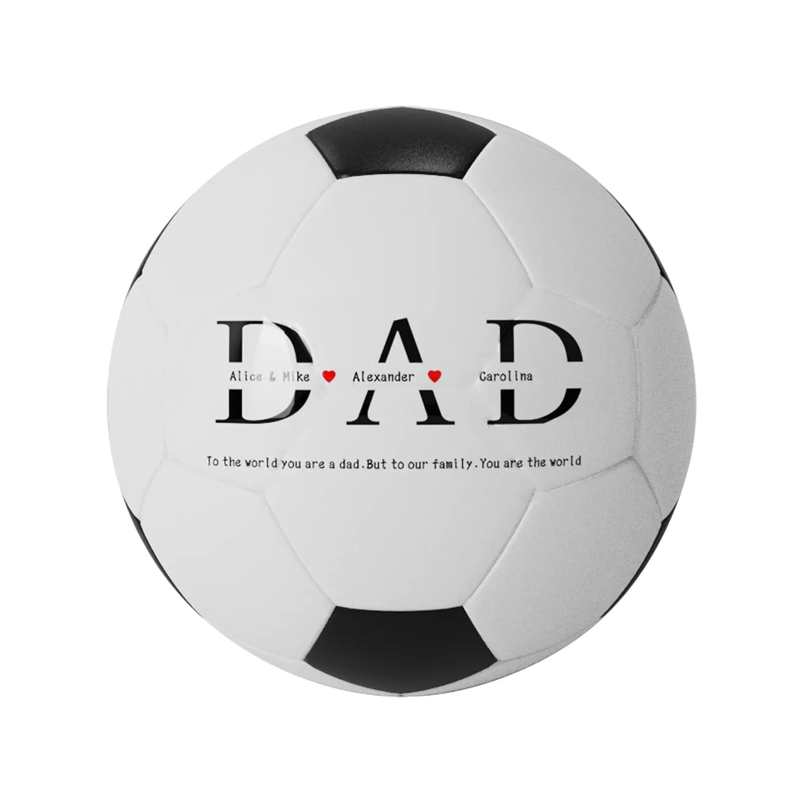 Father's Day Photo Personalized Soccer Ball - Family Watchs