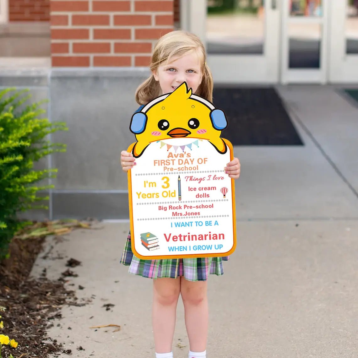 First Day of School Sign, First Day of Kindergarten, 1st Day of Preschool, Back to School Board, Reusable School Sign, Chalkboard - Family Watchs