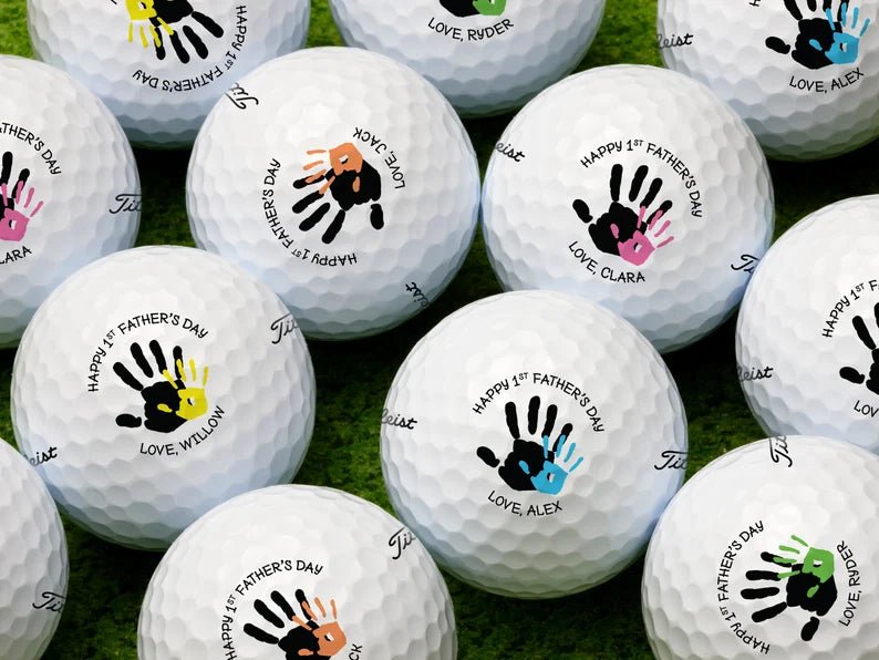 Personalized 1st Father's Day Golf Balls - Family Watchs