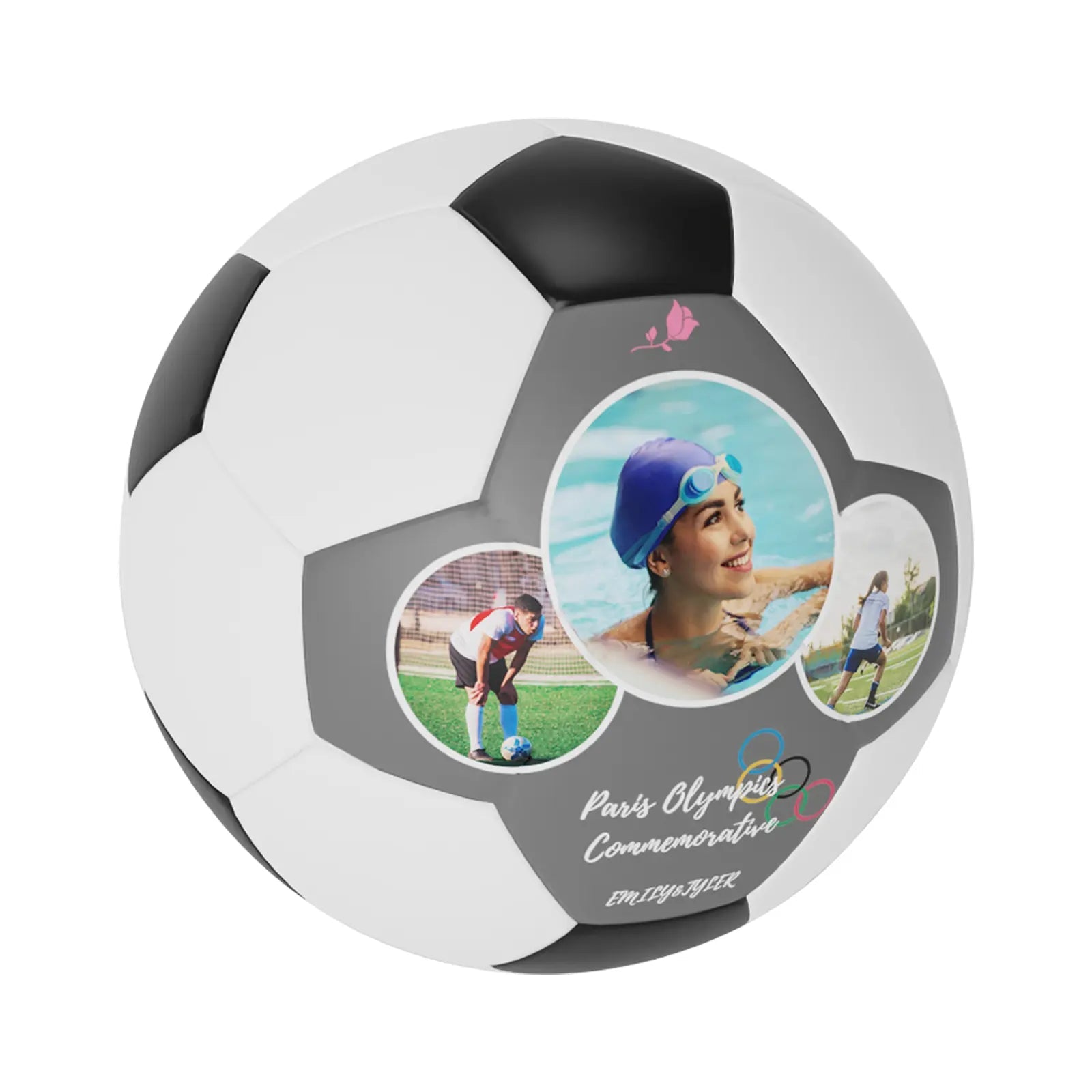 Personalized Custom 2024 Paris Olympics Themed Soccer Ball - Family Watchs