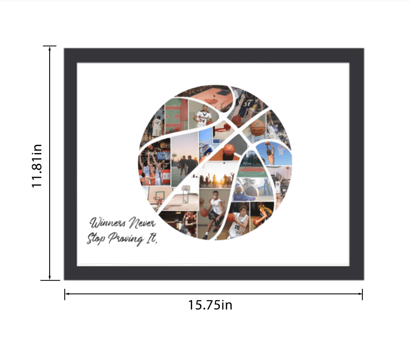 Personalized Custom Basketball Photo Collage Team Gift - Family Watchs