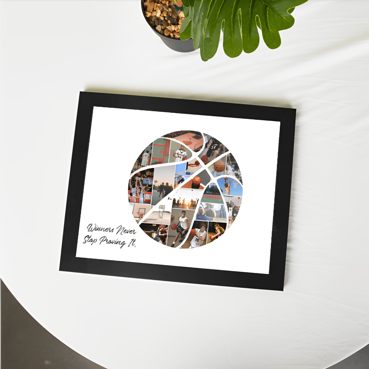 Personalized Custom Basketball Photo Collage Team Gift - Family Watchs