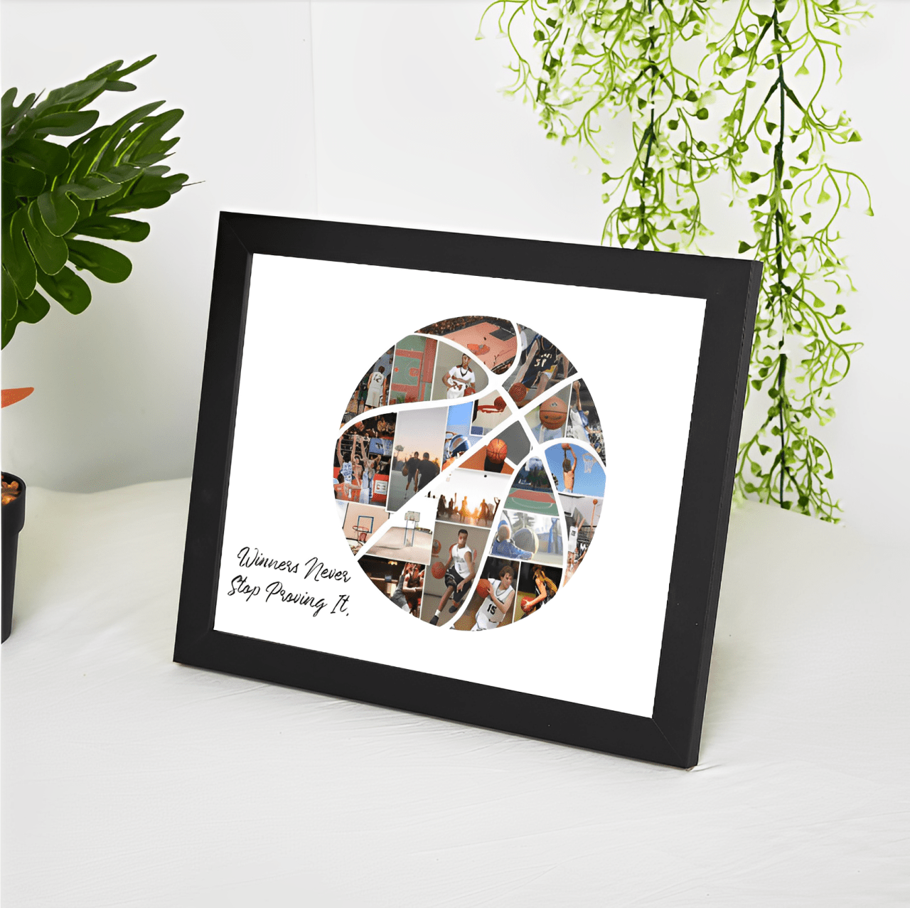 Personalized Custom Basketball Photo Collage Team Gift - Family Watchs