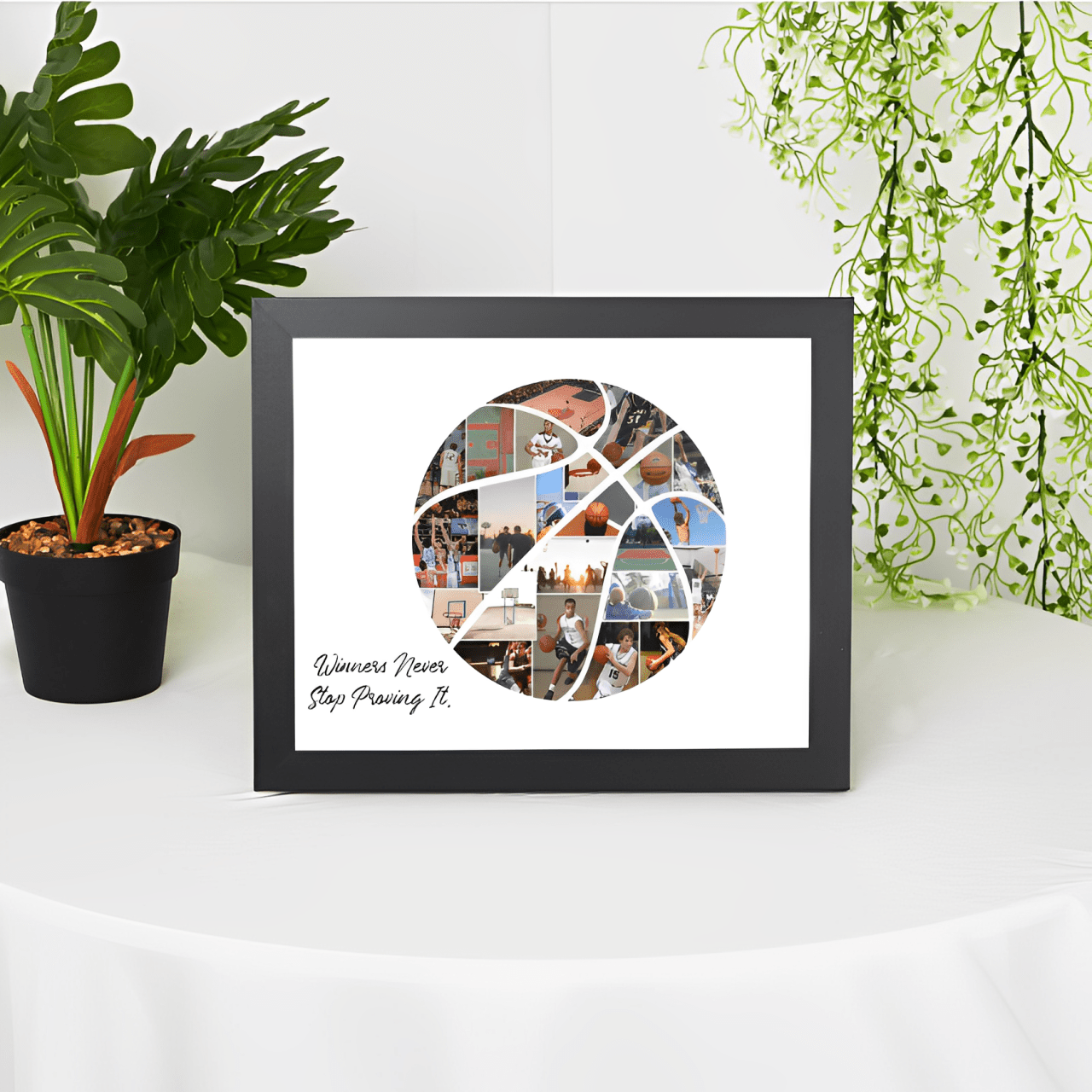 Personalized Custom Basketball Photo Collage Team Gift - Family Watchs