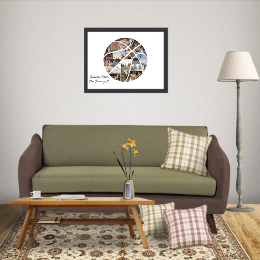 Personalized Custom Basketball Photo Collage Team Gift - Family Watchs