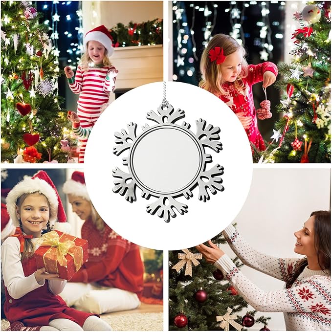 Personalized Custom Christmas Snowflake Ornament - Family Watchs