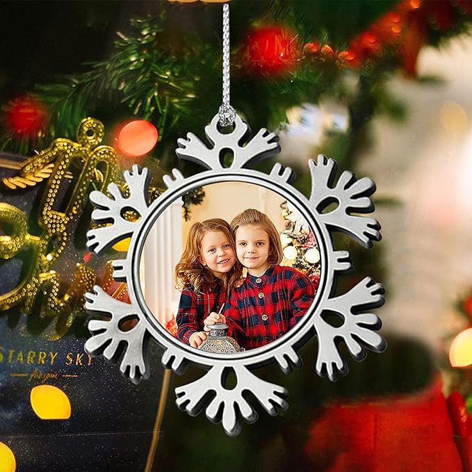 Personalized Custom Christmas Snowflake Ornament - Family Watchs