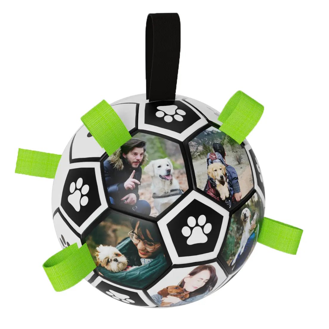 Personalized Custom Dog Outdoor Interactive Soccer Chew Ball Bite Toy - Family Watchs