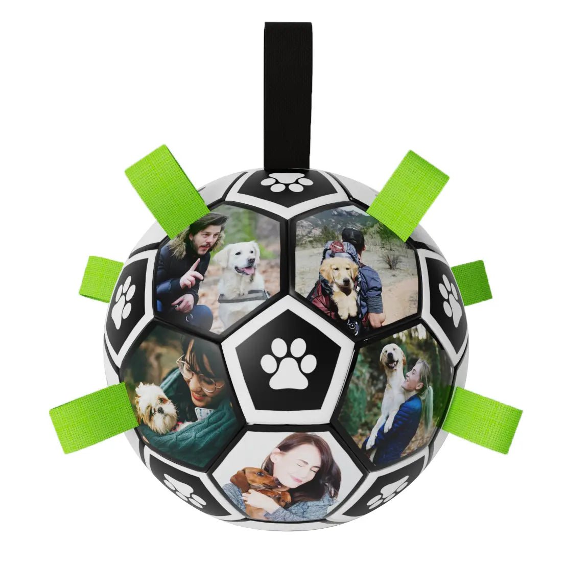 Personalized Custom Dog Outdoor Interactive Soccer Chew Ball Bite Toy - Family Watchs