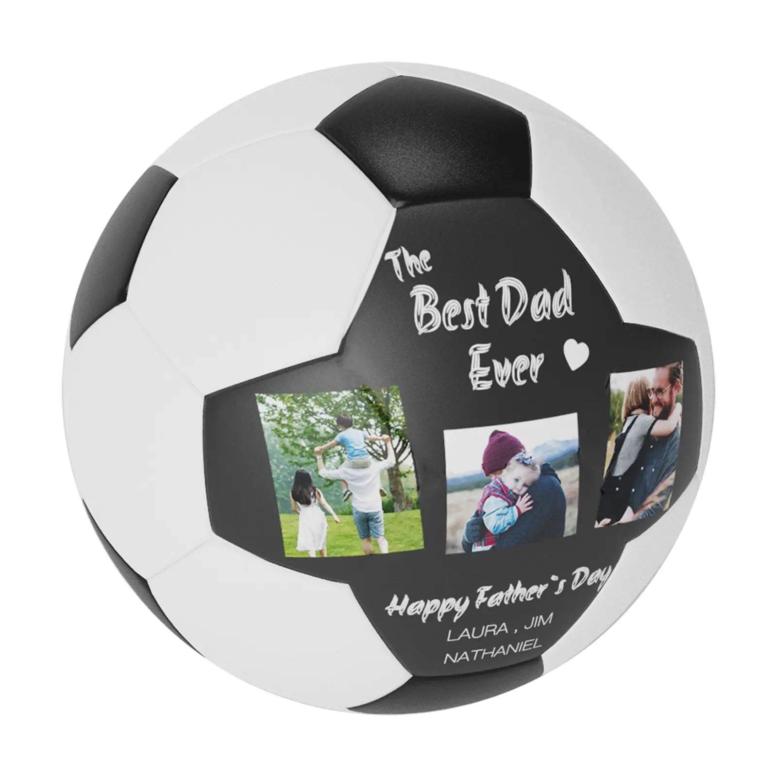 Personalized Custom Knight Photo Soccer Ball Gifts For Dad,Grandpa,Son,Grandson - Family Watchs