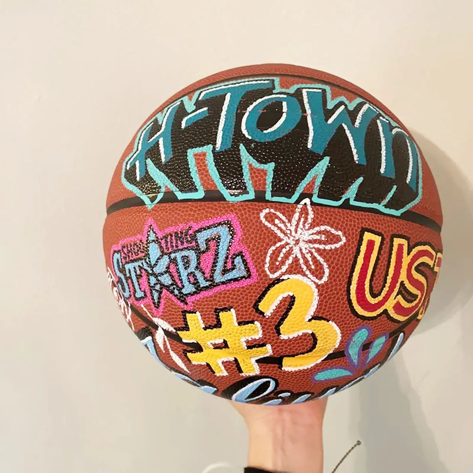 Personalized Custom Painted Basketball - Family Watchs