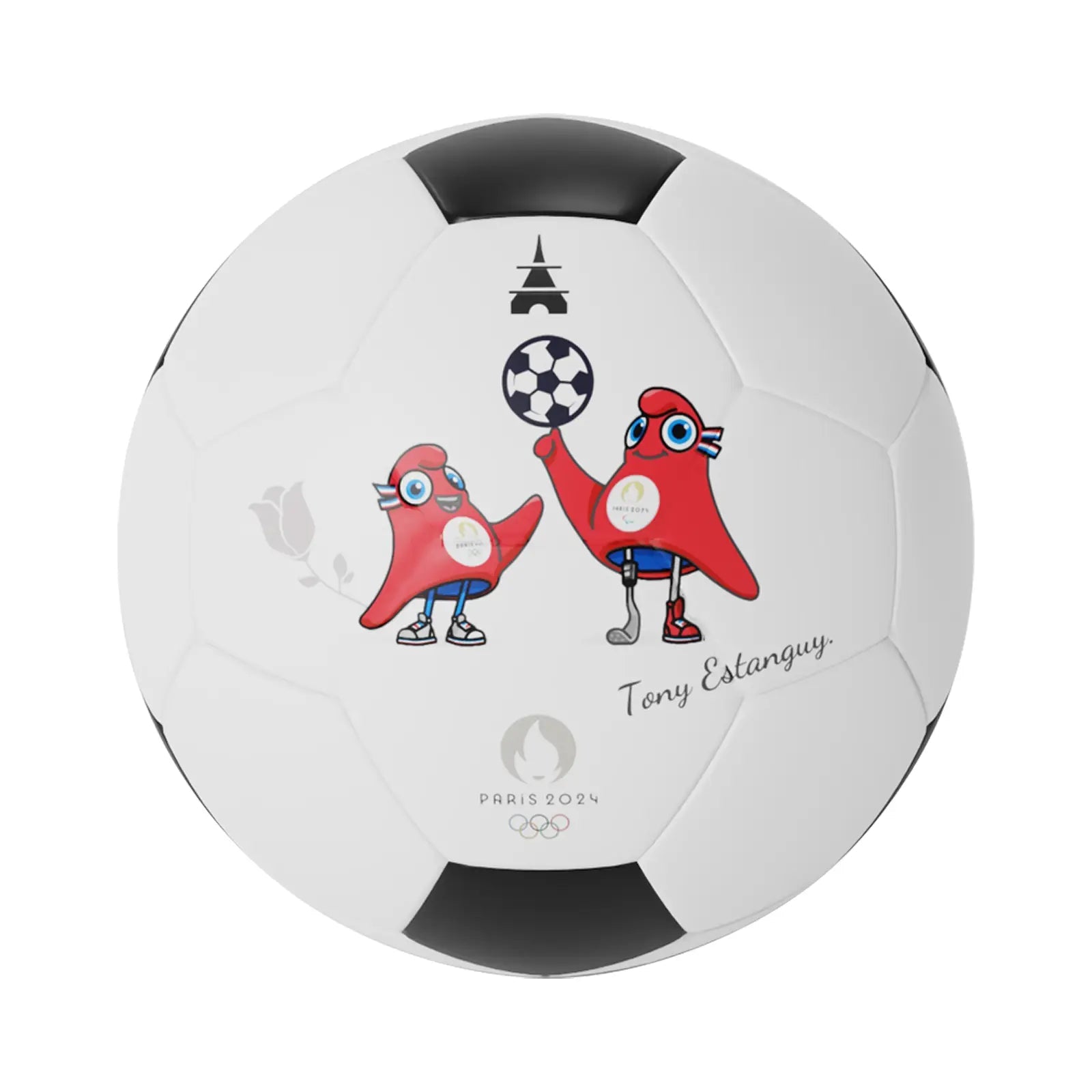 Personalized Custom Paris Olympics Themed Commemorative Soccer Ball - Family Watchs