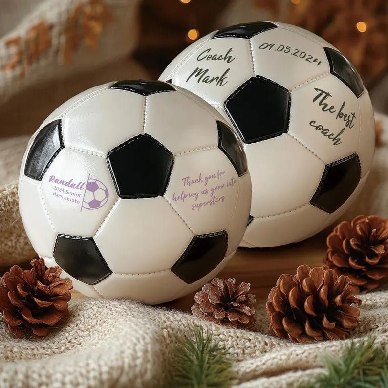 Personalized Custom Photo Soccer Ball Gift For Team Coach - Family Watchs