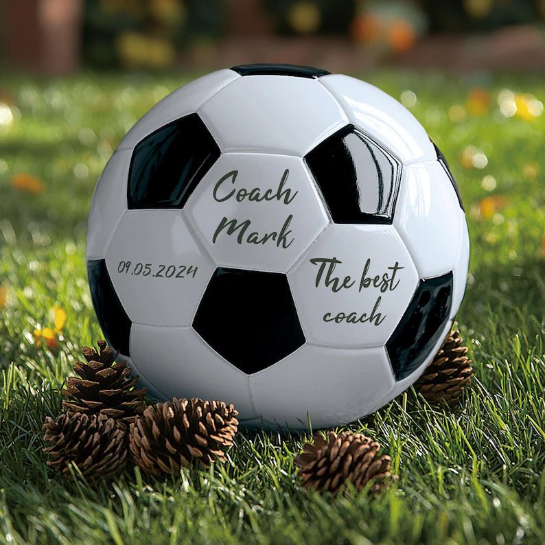 Personalized Custom Photo Soccer Ball Gift For Team Coach - Family Watchs