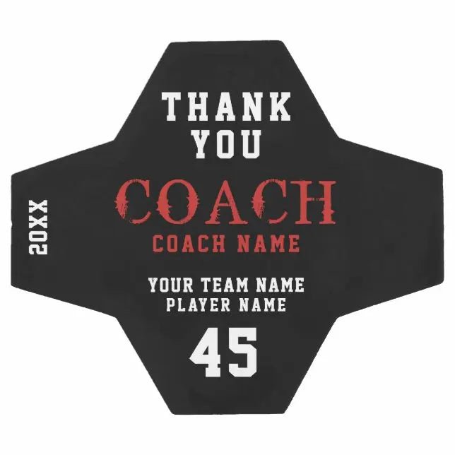 Personalized Customized Soccer Balls Thank You Coach Name Team Number Soccer Balls - Family Watchs