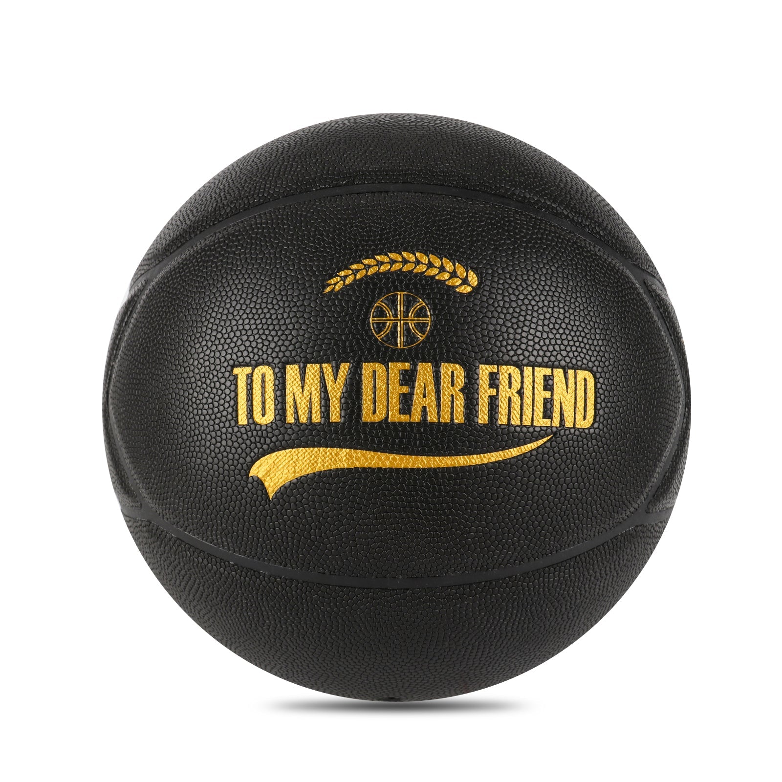 Personalized Letter Basketball For Friend, Basketball Indoor/Outdoor Game Ball For Friend, Birthday Christmas Gift For Friend, Black - Family Watchs