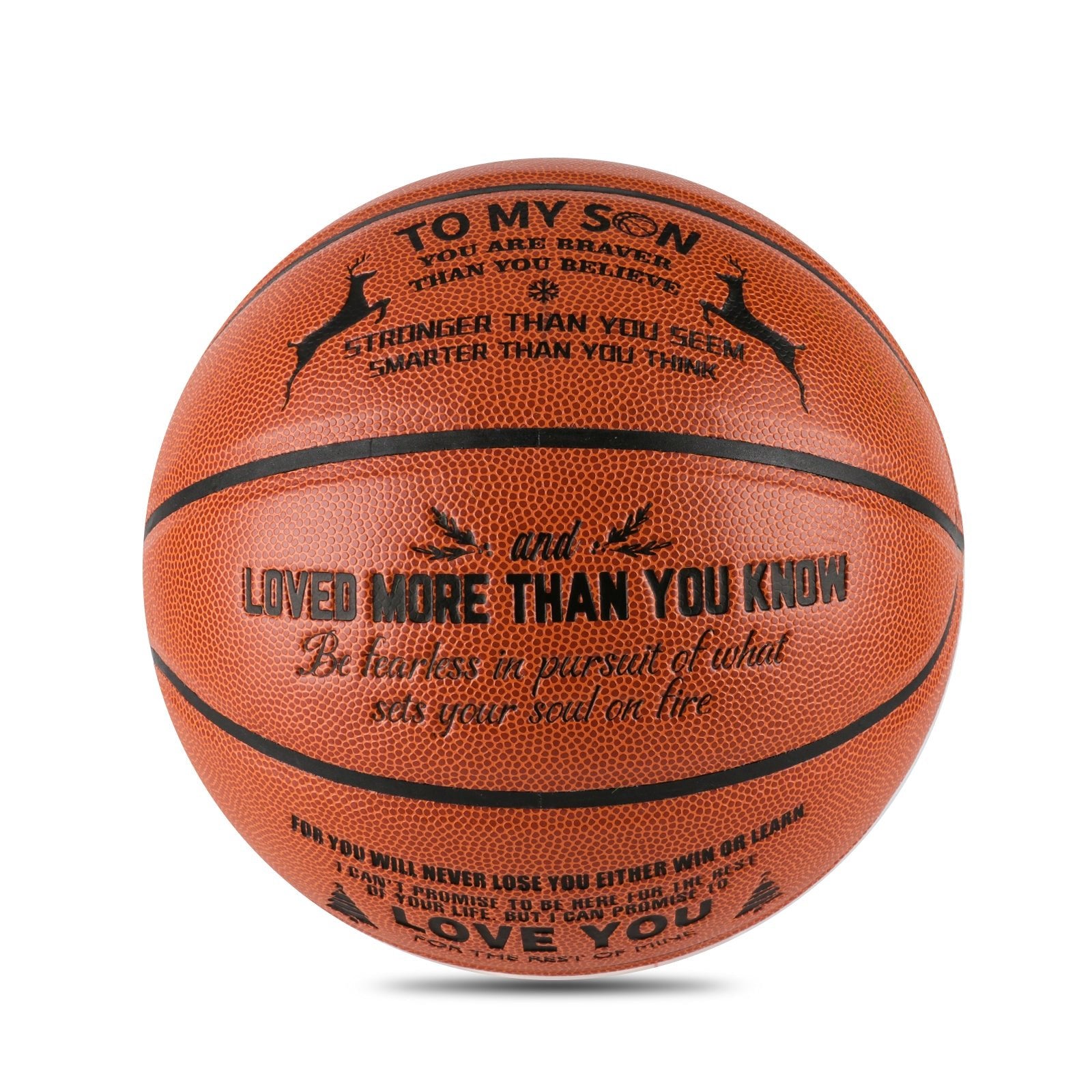 Personalized Letter Basketball For Son, Basketball Indoor/Outdoor Game Ball For Boy, Birthday Christmas Gift For Son, Christmas - Family Watchs