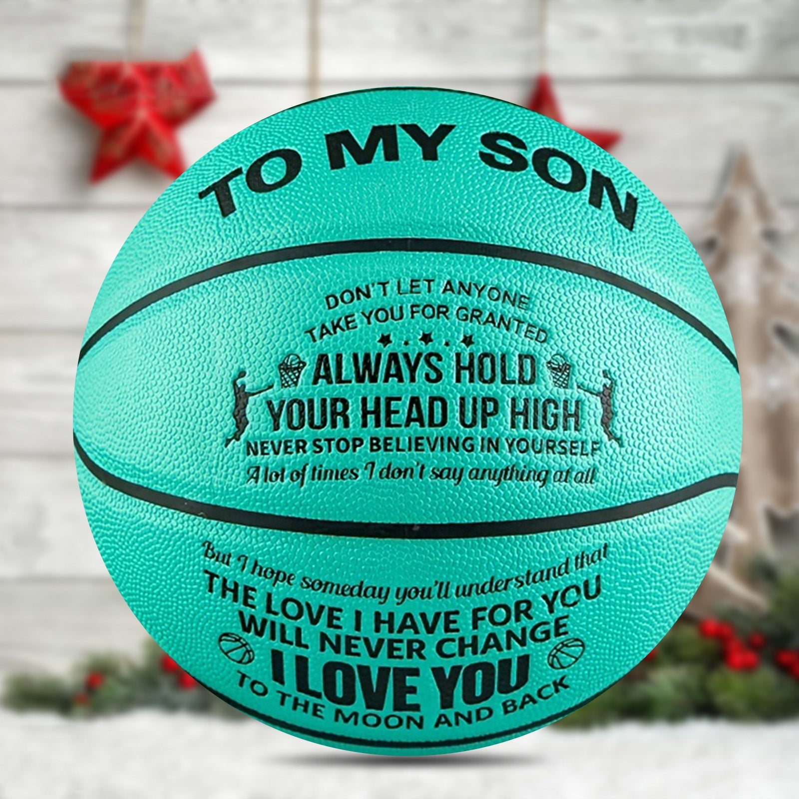 Personalized Letter Basketball For Son, Birthday Christmas Gift For Son - Family Watchs