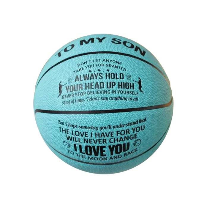 Personalized Letter Basketball For Son, Birthday Christmas Gift For Son, Blue, Brown - Family Watchs