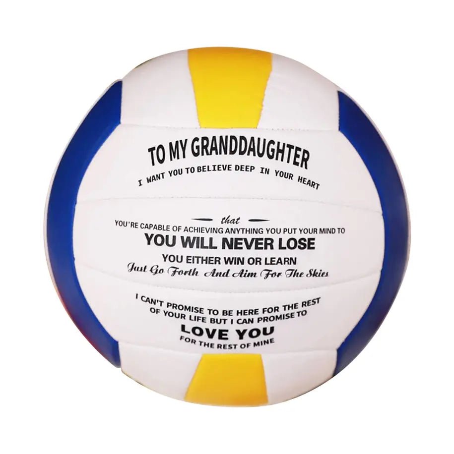 Personalized Printed Volleyball Gift To Granddaughter Volleyball For Granddaughter Sport Birthday Sport College Graduation Christmas Volleyball Gift Hand Stitch - Family Watchs