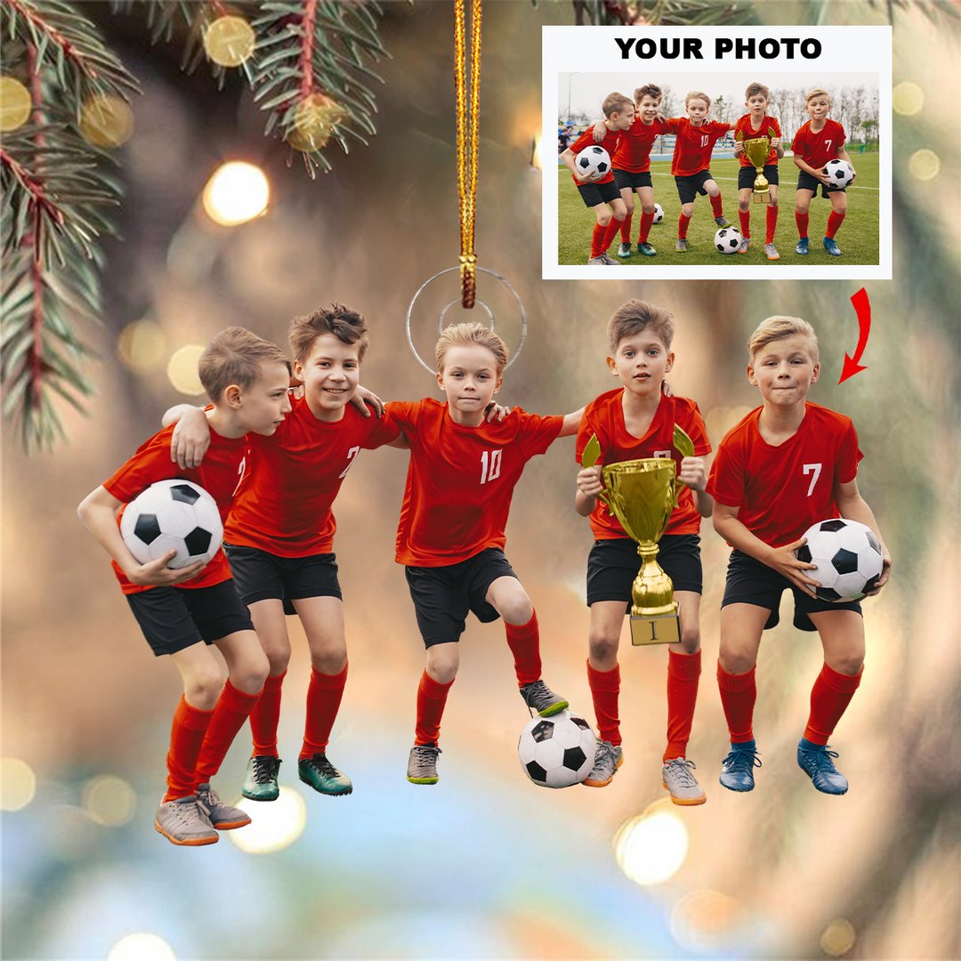 Sport Ornament - Personalized Photo Mica Ornament - Christmas Gifts For Family - Family Watchs