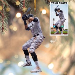 Sport Ornament - Personalized Photo Mica Ornament - Christmas Gifts For Family - Family Watchs