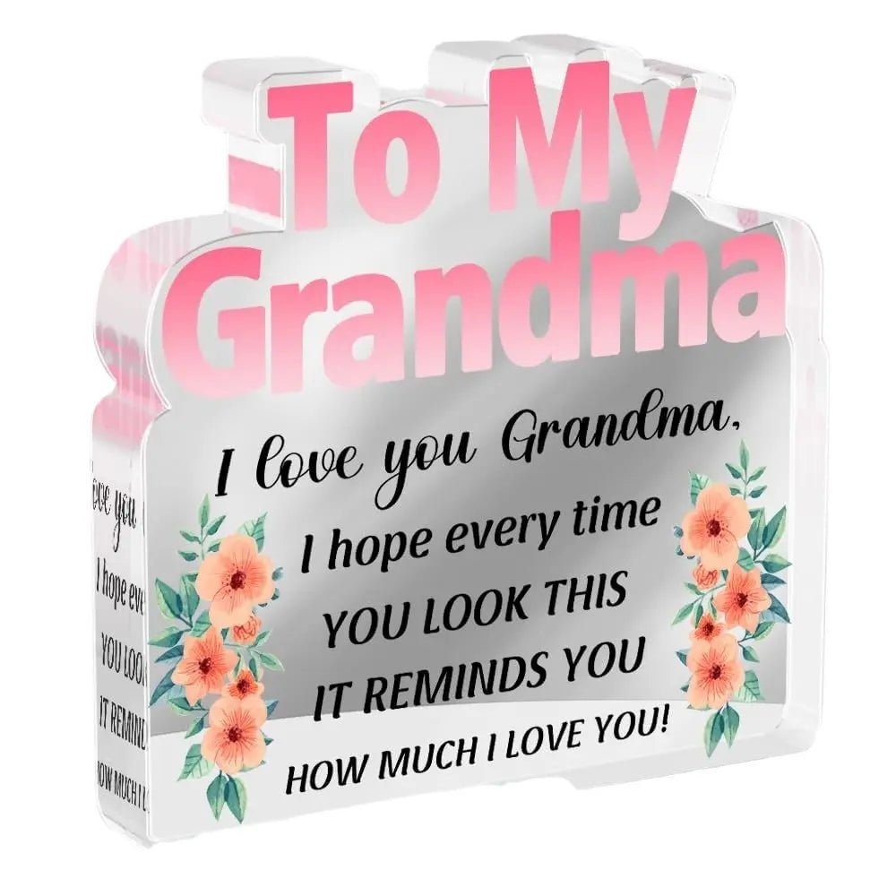 To My Grandma - Grandma Birthday Present, Gifts for Grandma Mothers Day Acrylic Gift - Family Watchs